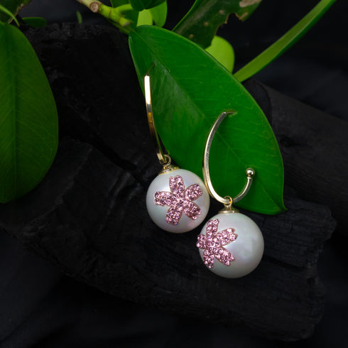 Silver Allure Pearl Earrings - D42